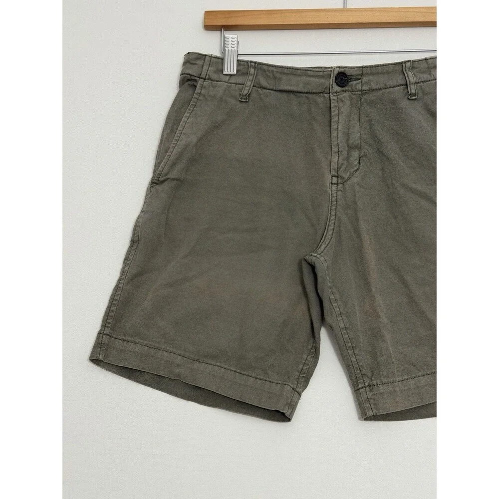 Buck Mason Deck Shorts Mens 29 Olive Green Chino Drawstring BM14004
